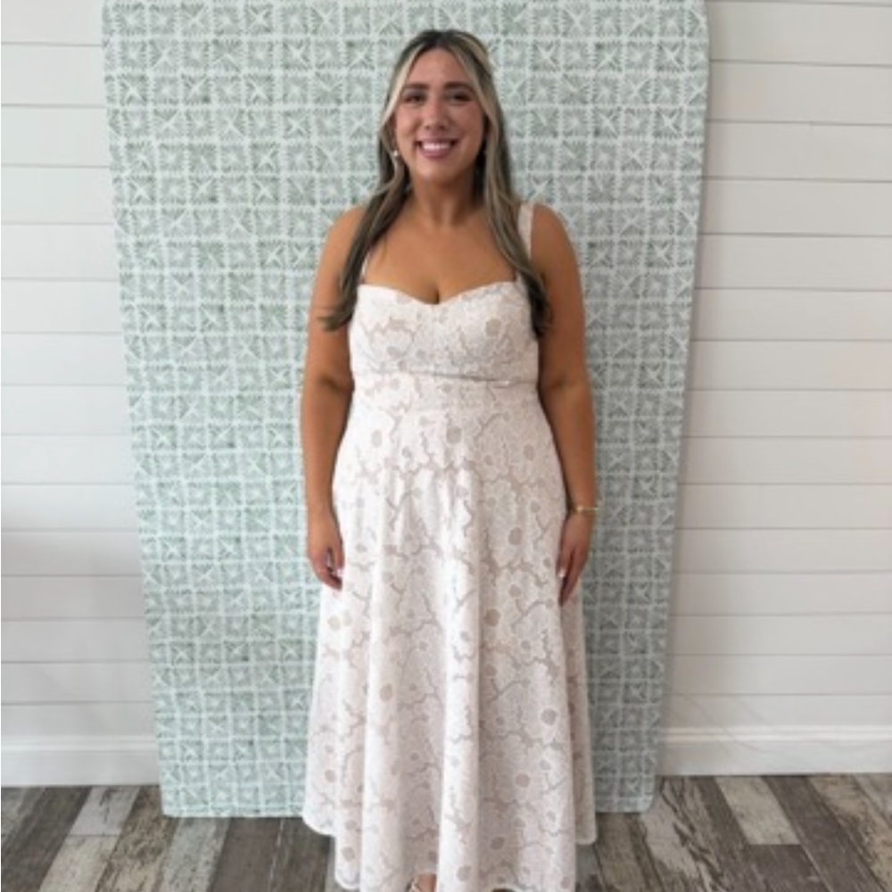 Charlotte White Lace Maxi Dress